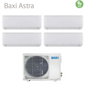 Climatizzatore Condizionatore Baxi Quadri Split Inverter Serie Astra 7 7 12 18 con LSGT100-4M R-32 Wi-Fi Optional 7000 7000 12000 18000 - Novità