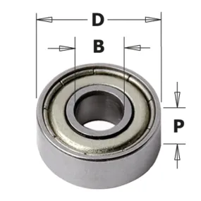 CMT 791.002.00 Bearing, 3/8-Inch Diameter, 3/16-Inch Smaller Diameter