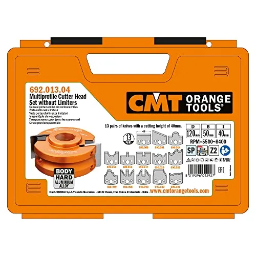 CMT Molding & Profile Set, 4-Inch Diameter, 1-1/4-Inch Bore