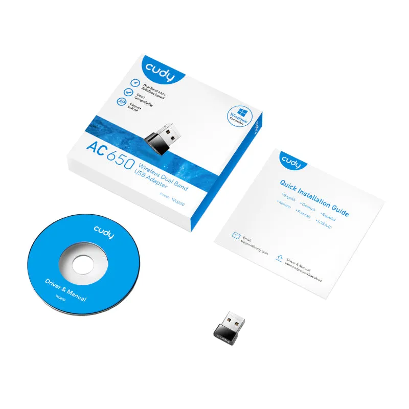 Cudy Ac650 Wifi Mini Usb Adapter