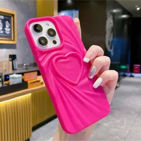 Cute Phone Cases For iPhone 11, 12, 13, 14, 15 Pro, or 16 Pro Max - Candy Heart Pattern - TSP519