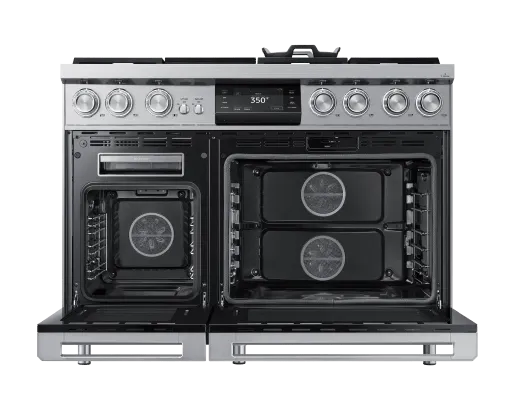 Dacor DOP48M96DPS 48" Pro Dual-Fuel Steam Range, Silver Stainless Steel, LiquidPropane