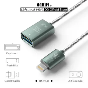 DD ddHiFi MFi06F 2.0 Lightning To USB-A Female OTG Cable