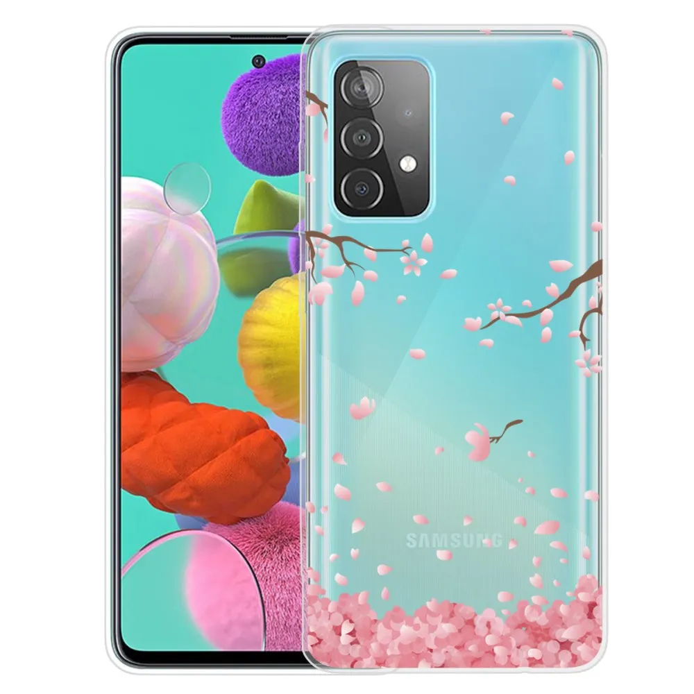 Deco Samsung Galaxy A13 4G case - Falling Flowers