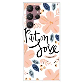 Deco Samsung Galaxy S22 Ultra case - Put on Love