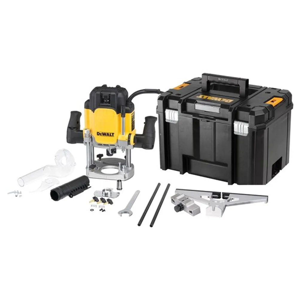 Dewalt DWE625KT 1/2in Plunge Router 2300W 240V with 1/2" 35 Piece Cutter Set