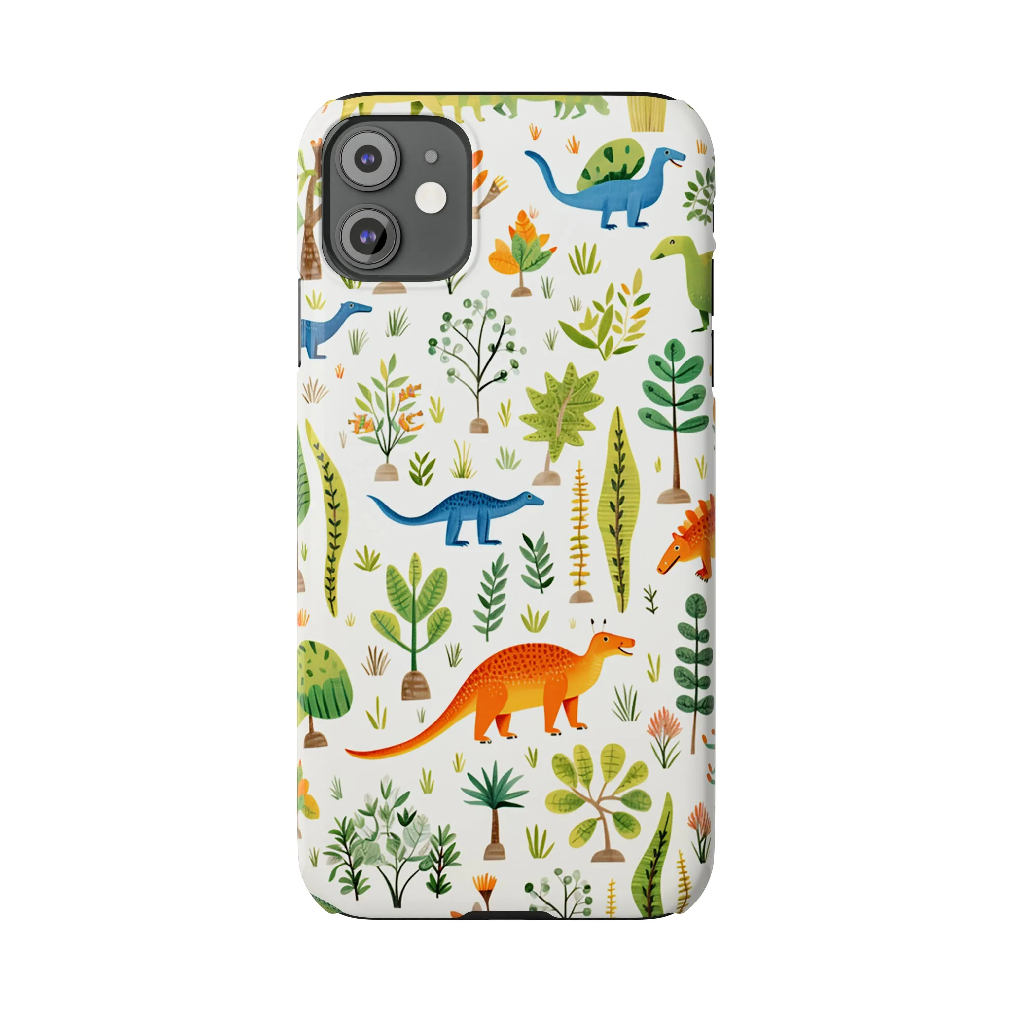 Dinosaur Kids Print Effect Phone Case Slim iPhone Cases