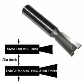 Dovetail Router Bits For Enclosed Track