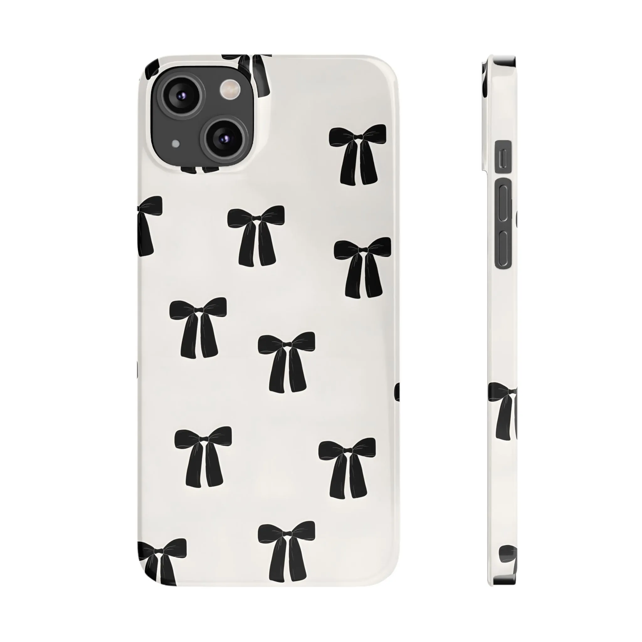 Eboné Bow Chic Slim Phone Case - Aesthetic, Trendy, and Impact-Resistant