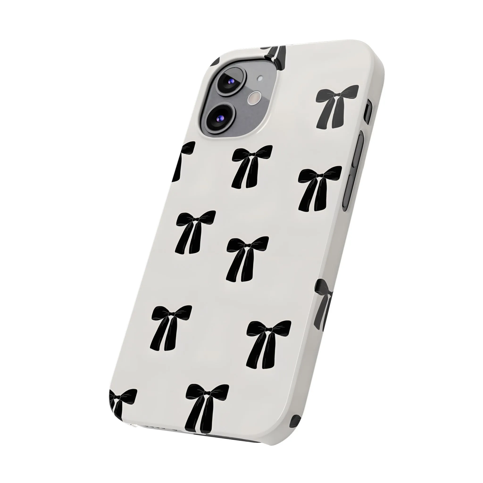 Eboné Bow Chic Slim Phone Case - Aesthetic, Trendy, and Impact-Resistant