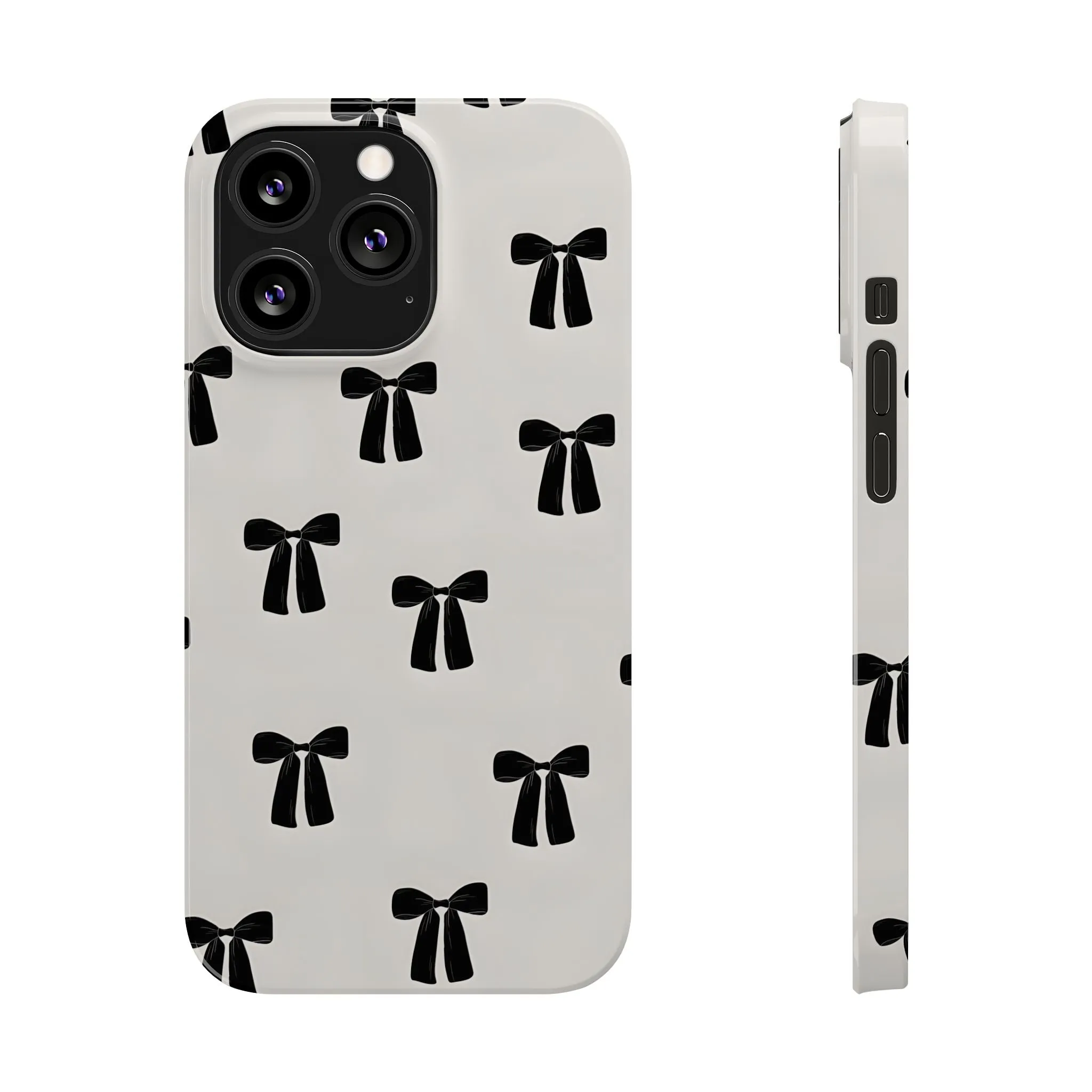 Eboné Bow Chic Slim Phone Case - Aesthetic, Trendy, and Impact-Resistant