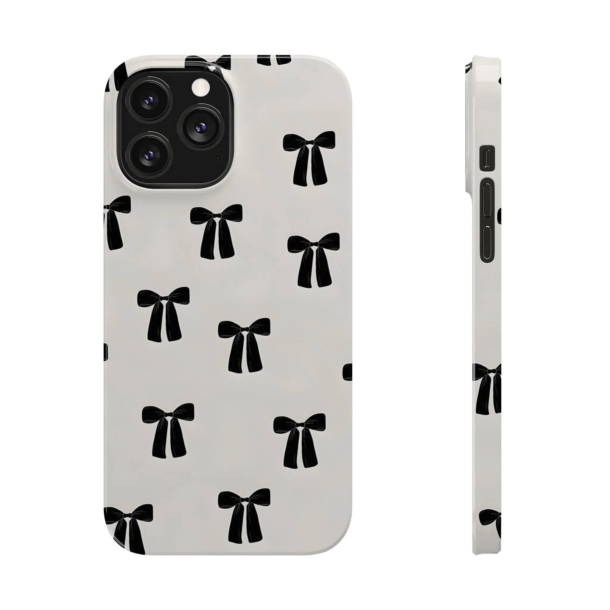 Eboné Bow Chic Slim Phone Case - Aesthetic, Trendy, and Impact-Resistant