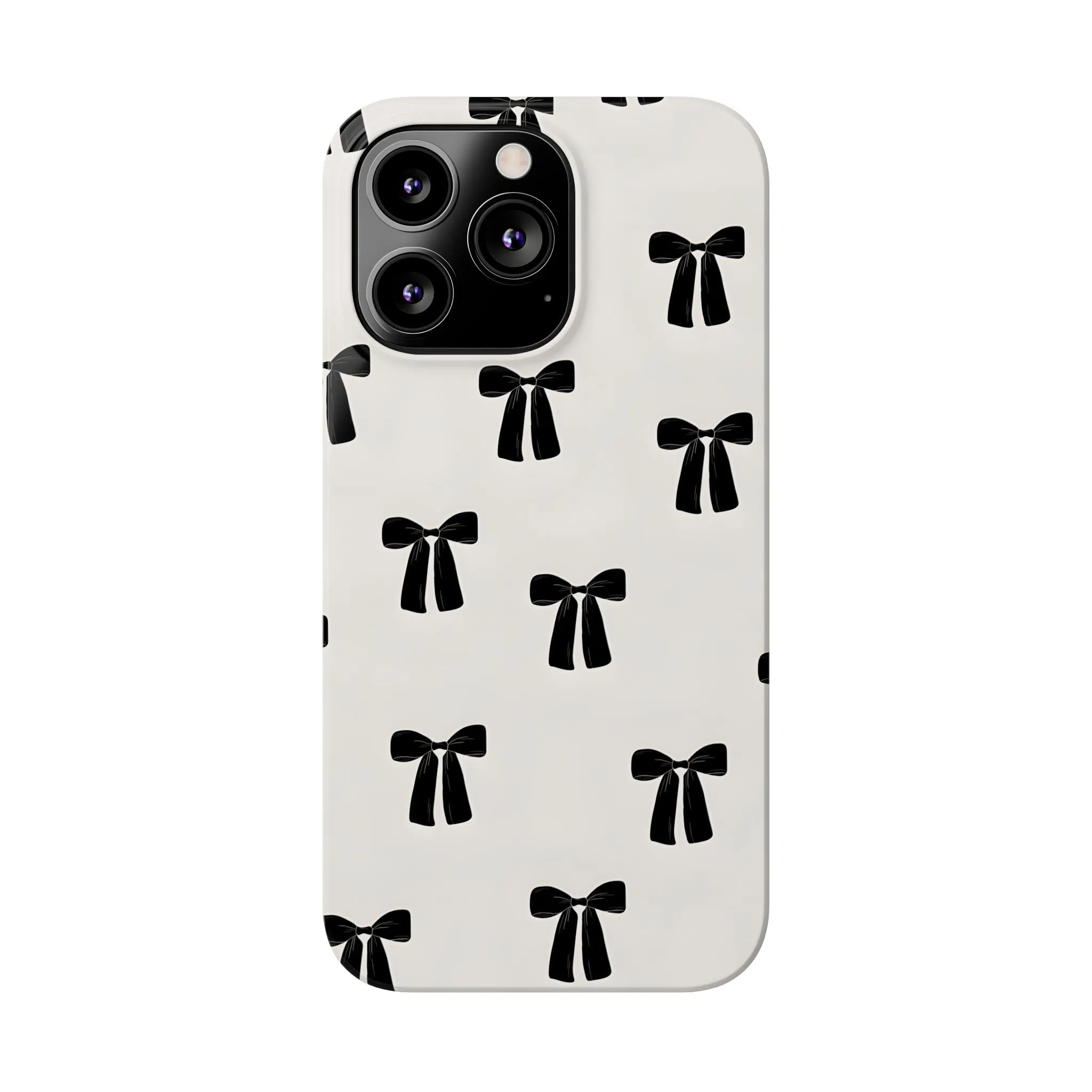 Eboné Bow Chic Slim Phone Case - Aesthetic, Trendy, and Impact-Resistant