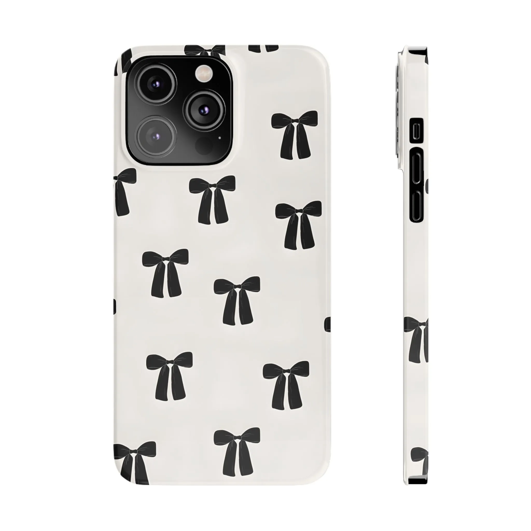 Eboné Bow Chic Slim Phone Case - Aesthetic, Trendy, and Impact-Resistant