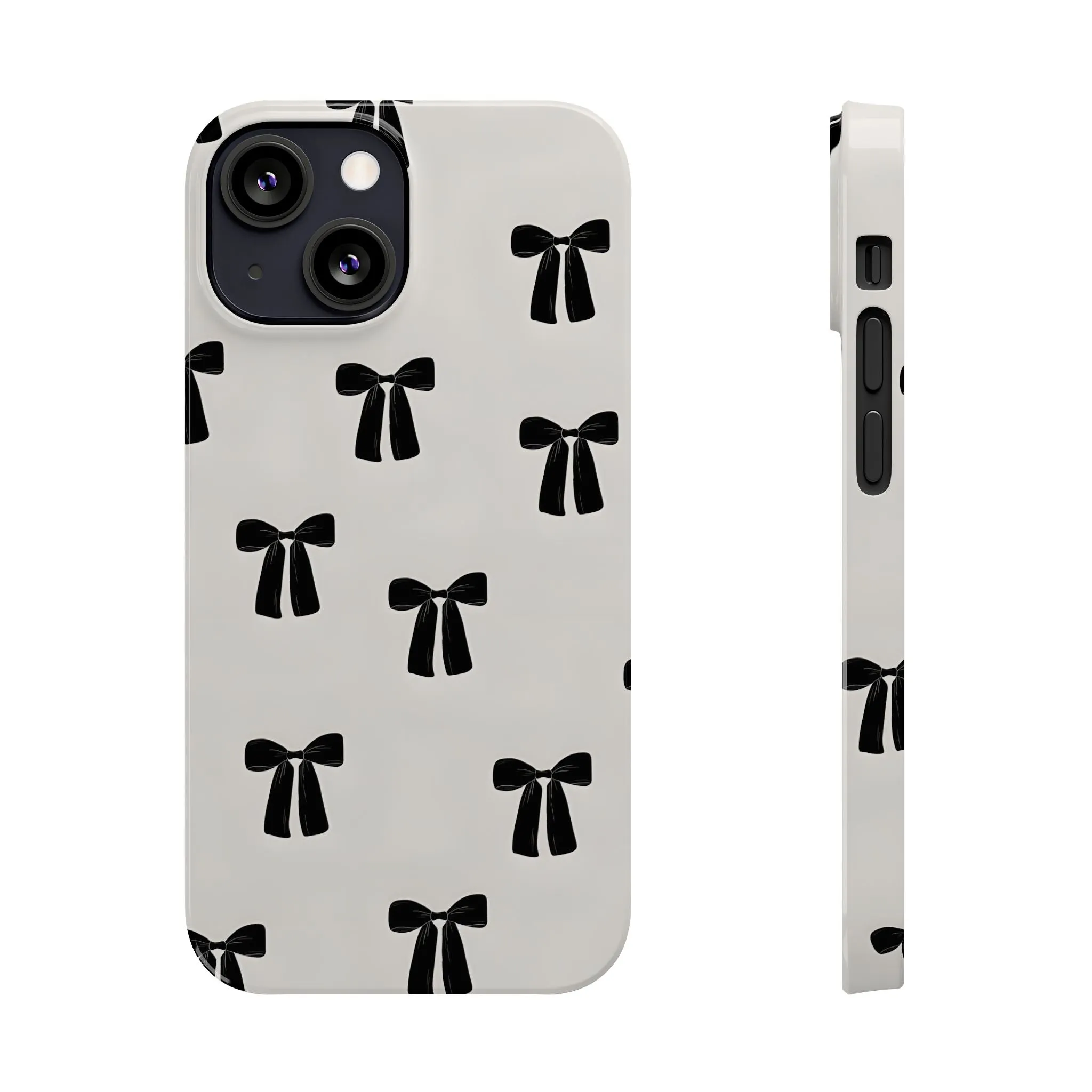 Eboné Bow Chic Slim Phone Case - Aesthetic, Trendy, and Impact-Resistant