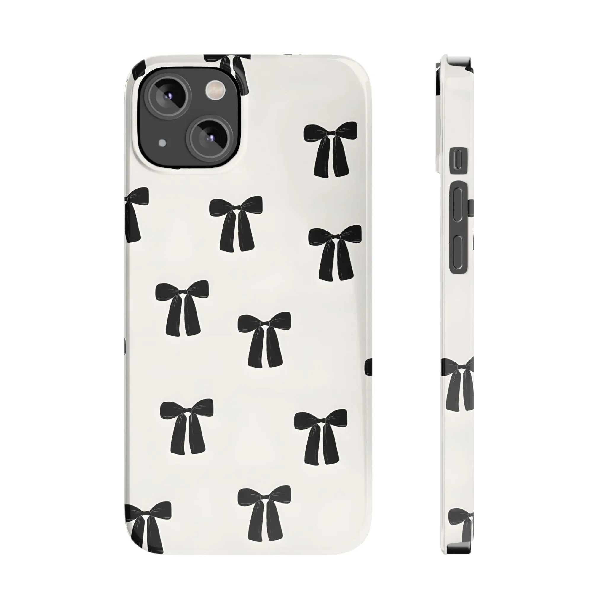 Eboné Bow Chic Slim Phone Case - Aesthetic, Trendy, and Impact-Resistant