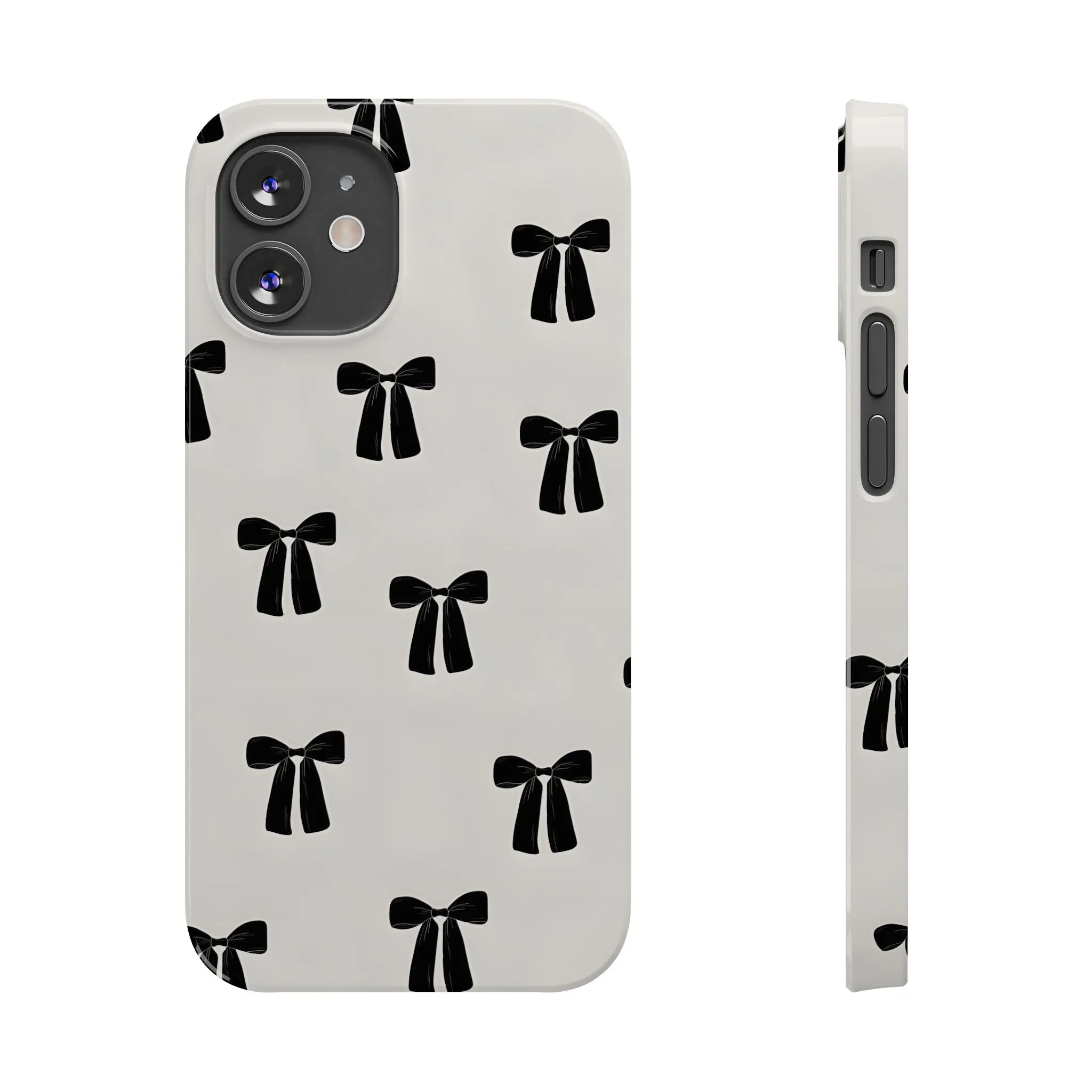 Eboné Bow Chic Slim Phone Case - Aesthetic, Trendy, and Impact-Resistant