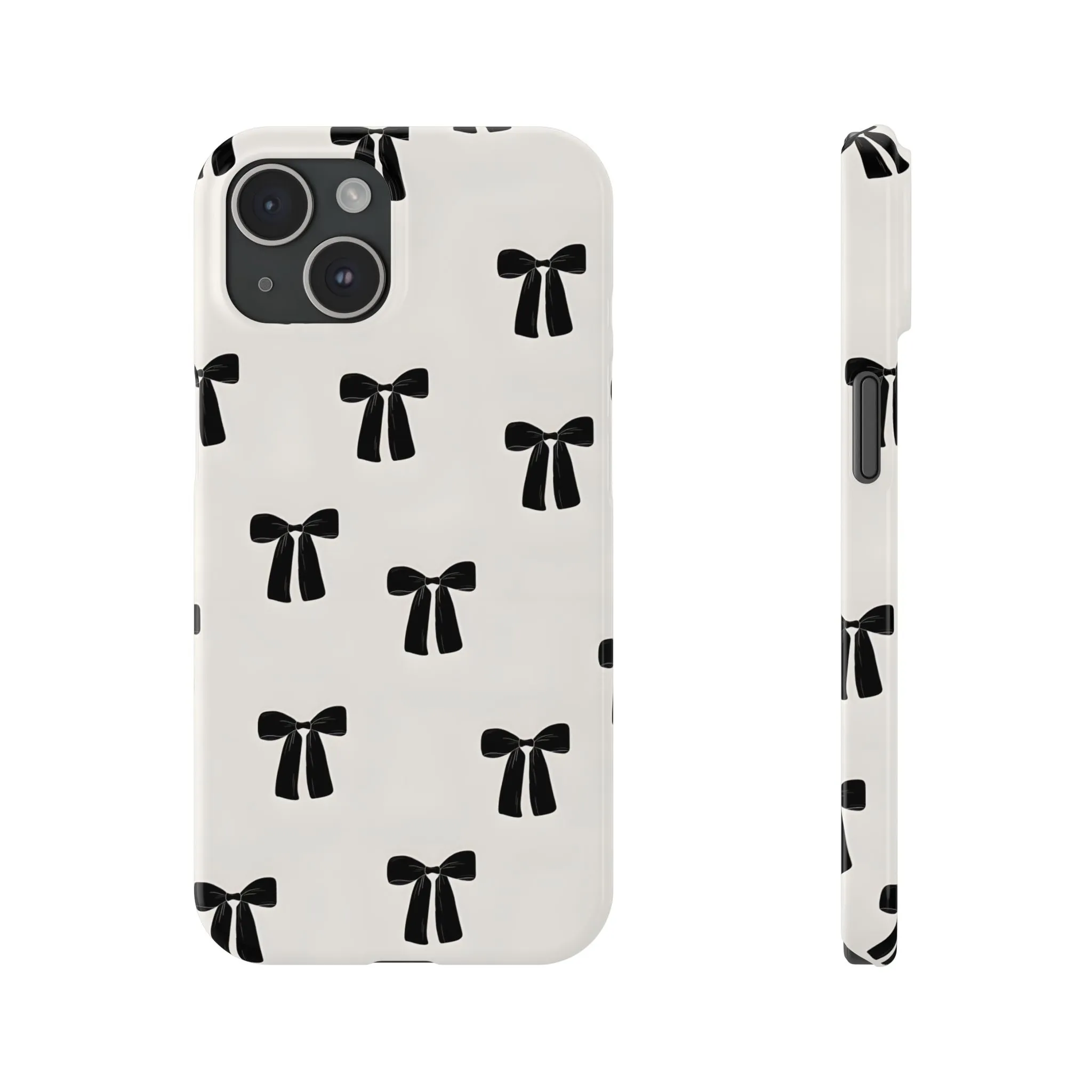 Eboné Bow Chic Slim Phone Case - Aesthetic, Trendy, and Impact-Resistant