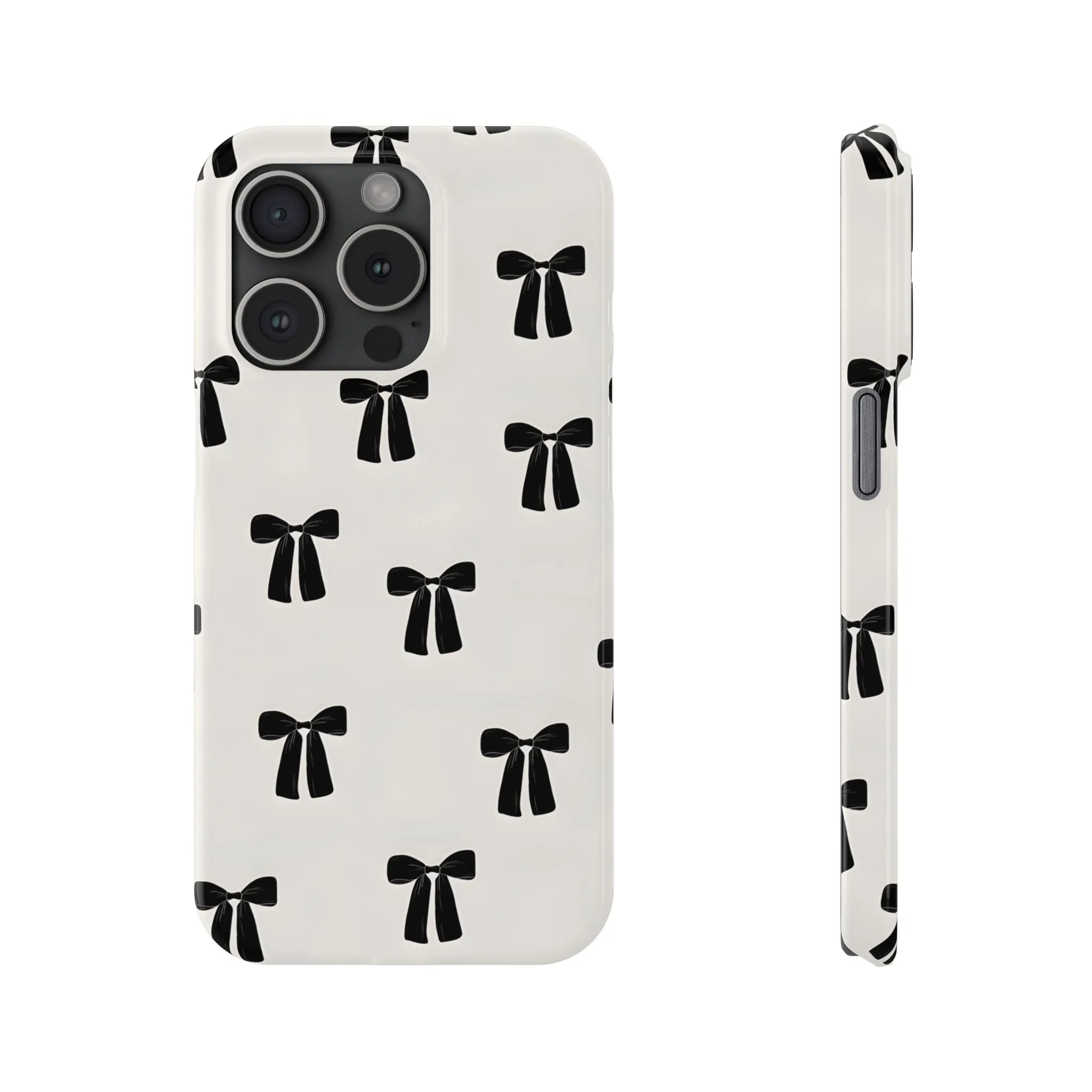 Eboné Bow Chic Slim Phone Case - Aesthetic, Trendy, and Impact-Resistant