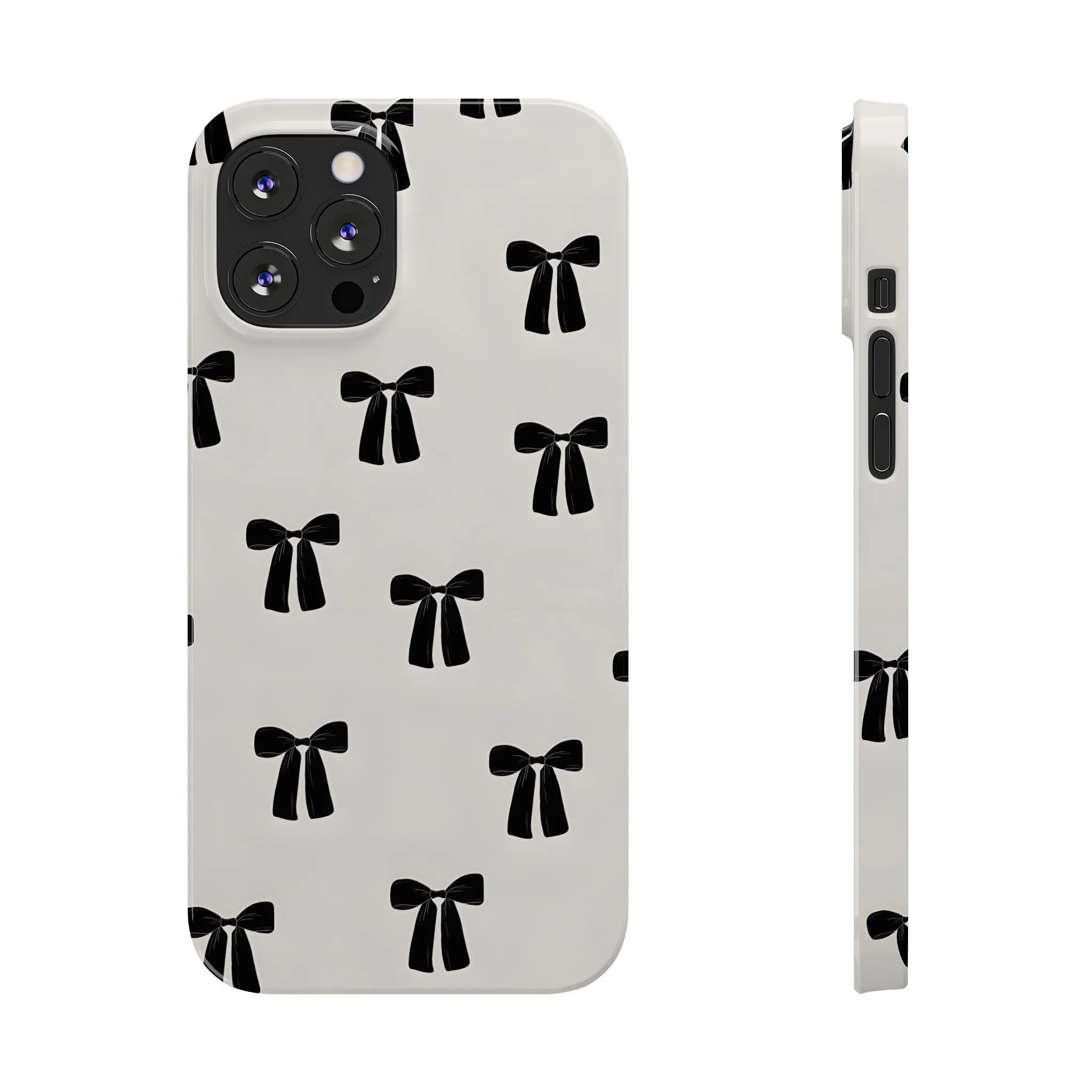 Eboné Bow Chic Slim Phone Case - Aesthetic, Trendy, and Impact-Resistant