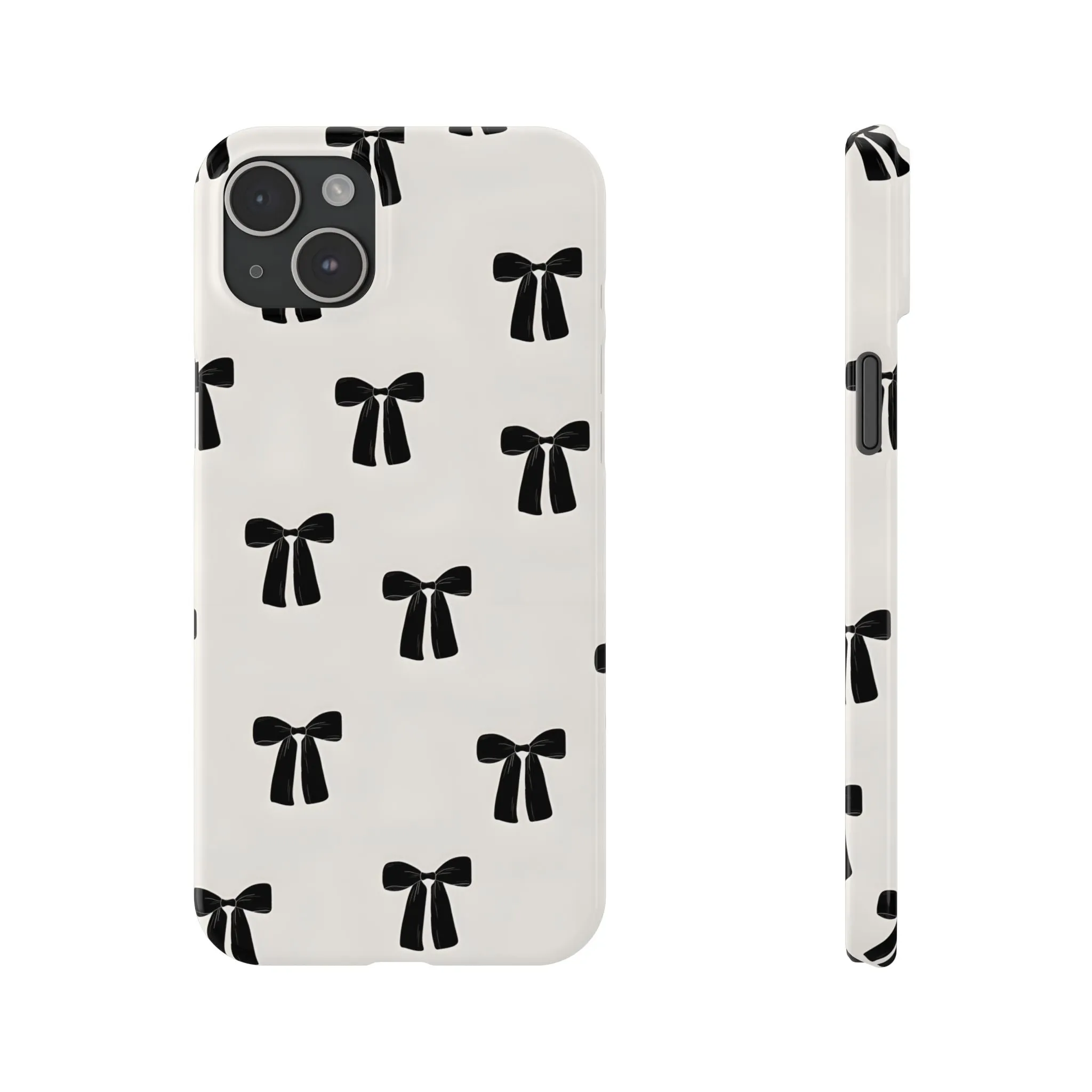 Eboné Bow Chic Slim Phone Case - Aesthetic, Trendy, and Impact-Resistant