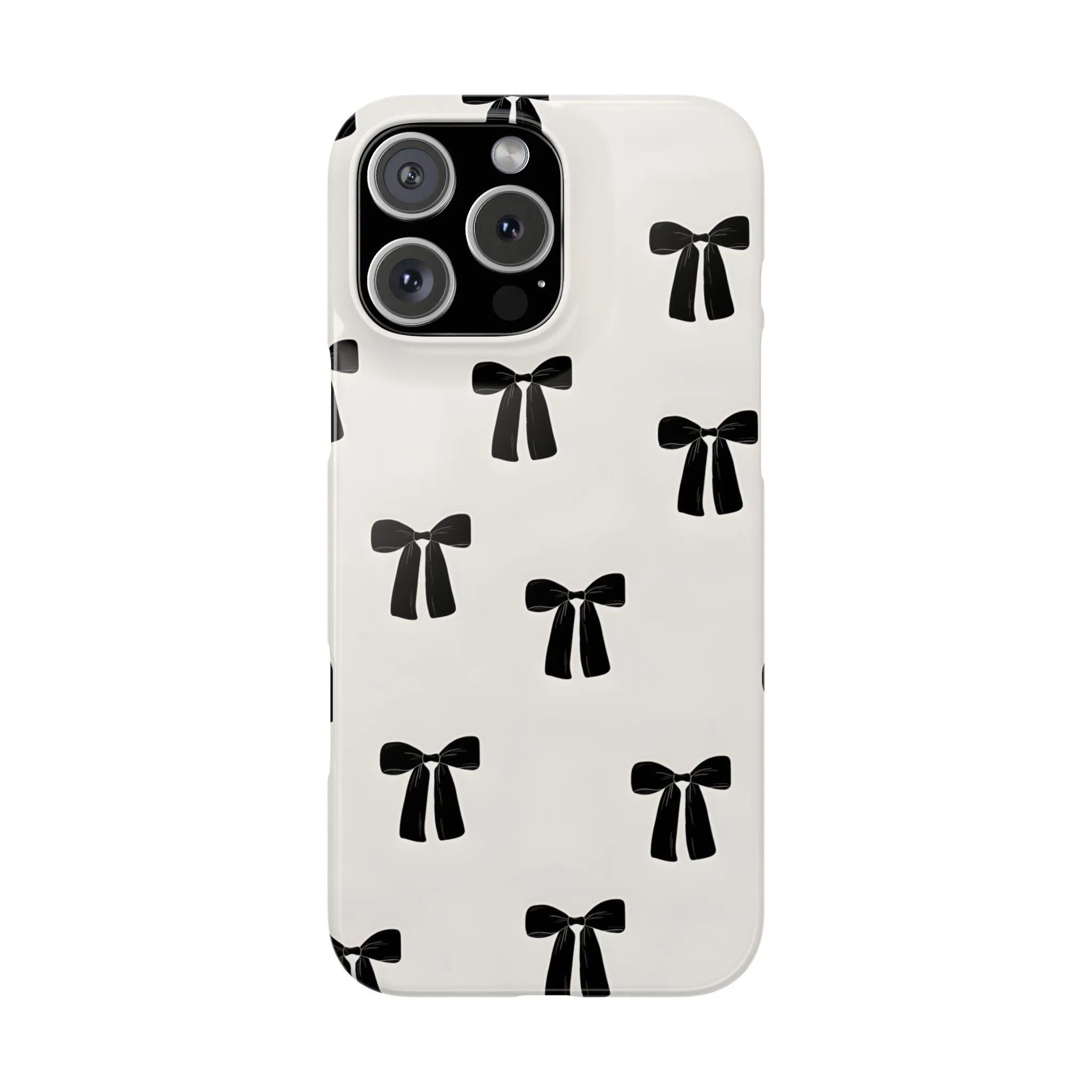 Eboné Bow Chic Slim Phone Case - Aesthetic, Trendy, and Impact-Resistant