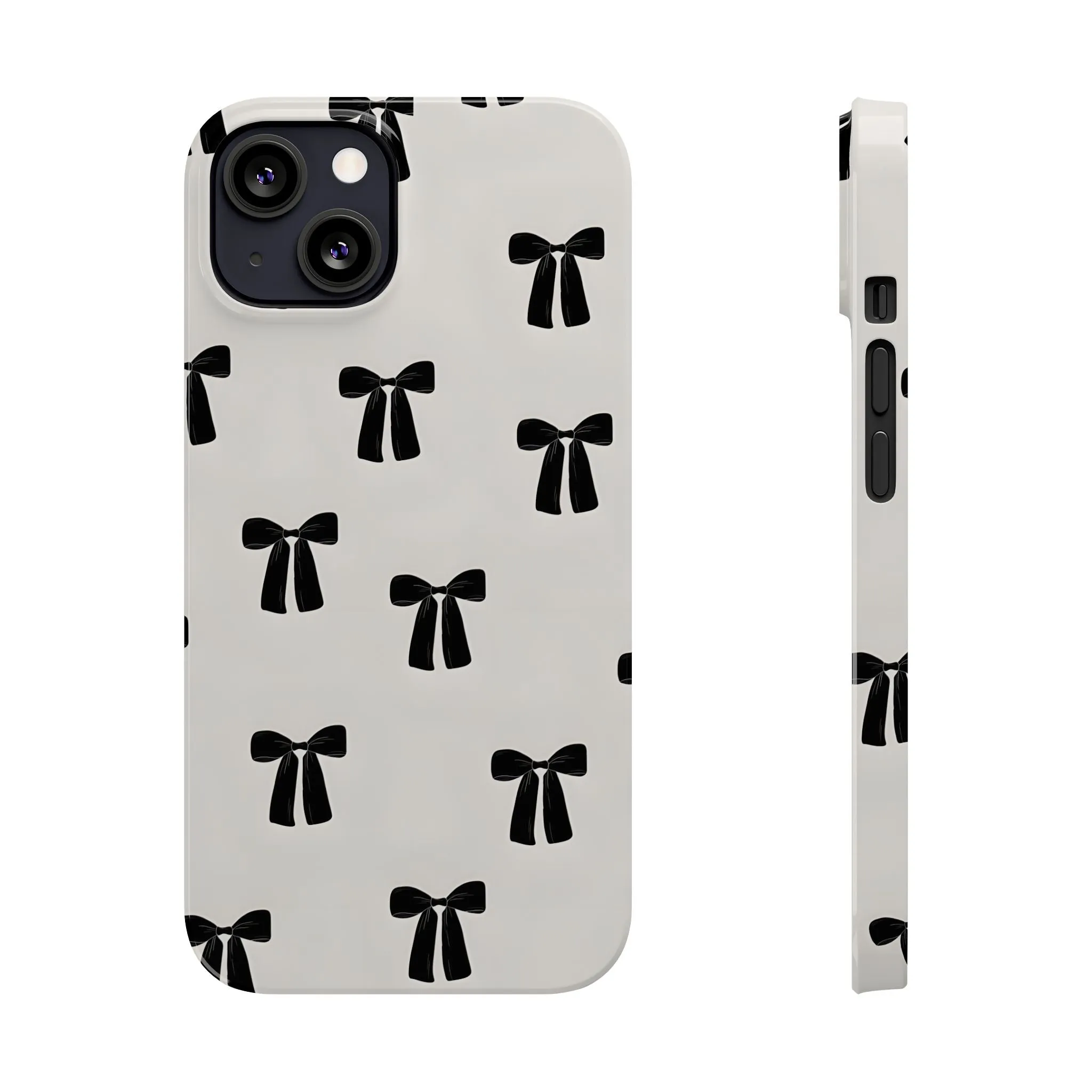 Eboné Bow Chic Slim Phone Case - Aesthetic, Trendy, and Impact-Resistant