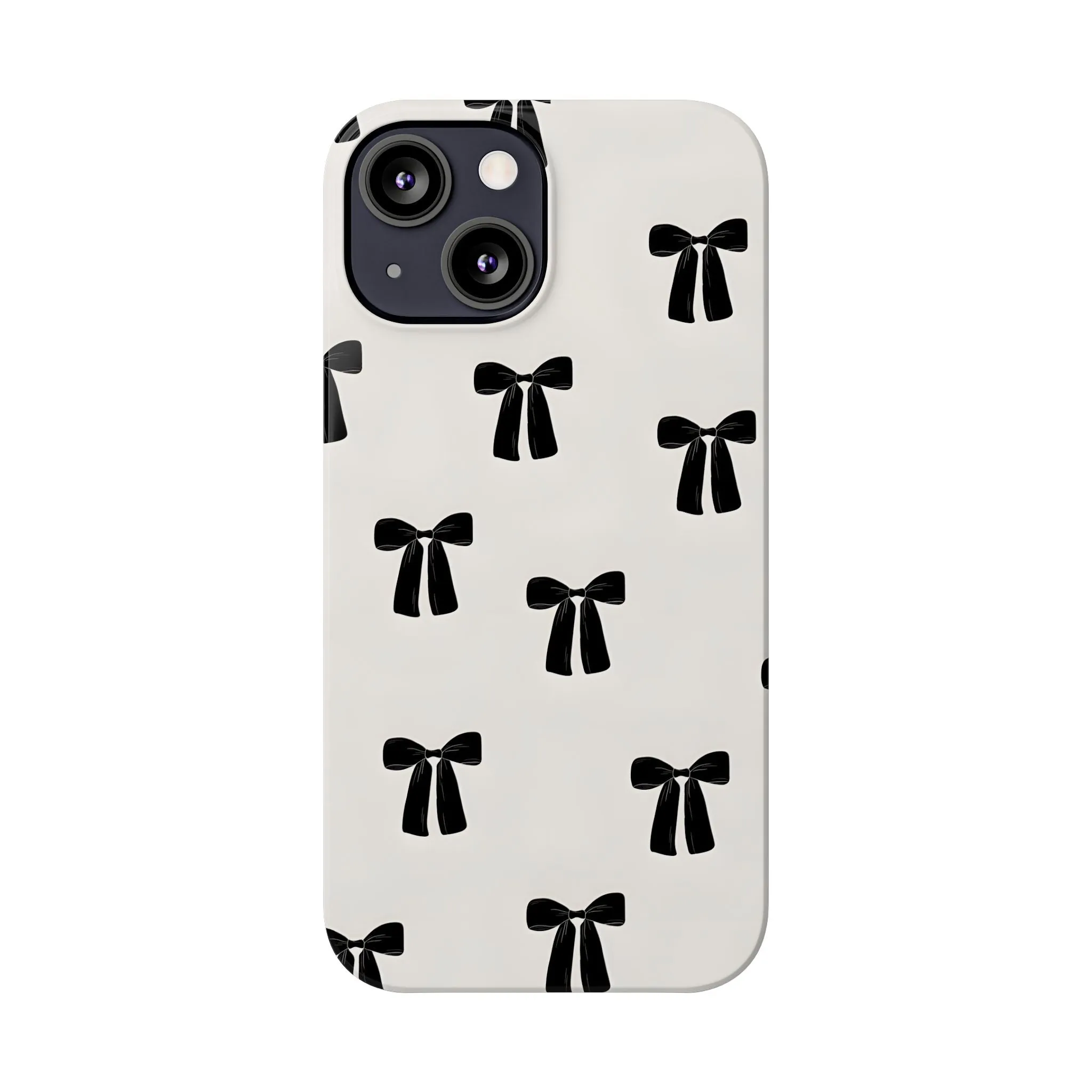 Eboné Bow Chic Slim Phone Case - Aesthetic, Trendy, and Impact-Resistant