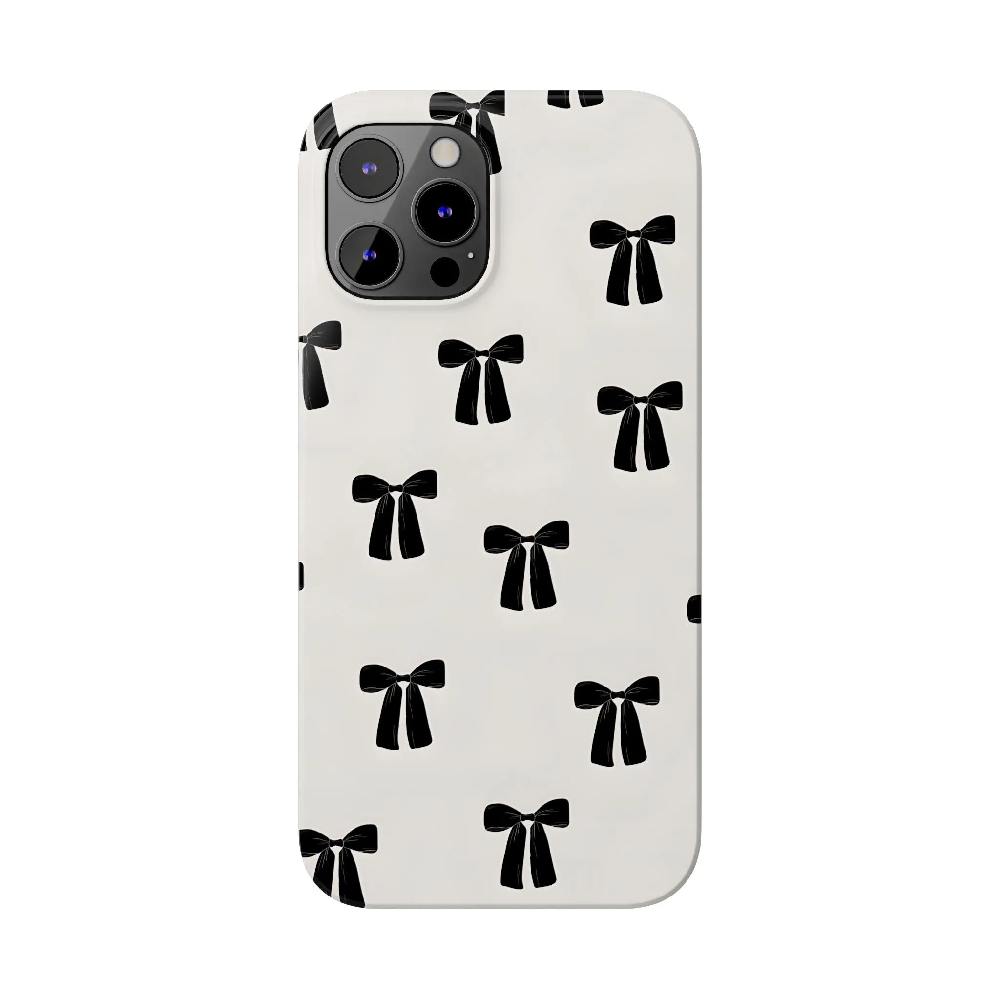 Eboné Bow Chic Slim Phone Case - Aesthetic, Trendy, and Impact-Resistant