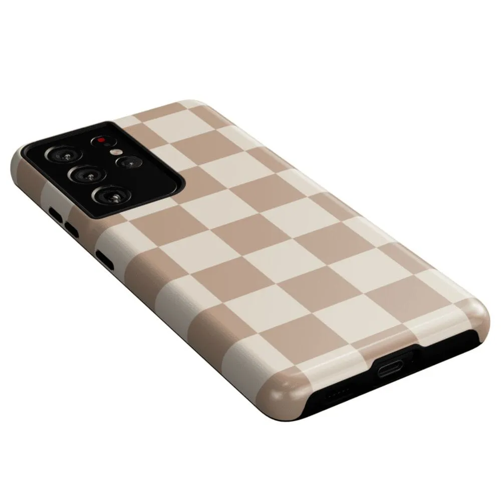 Fit Check | Neutral Checkerboard Samsung Case