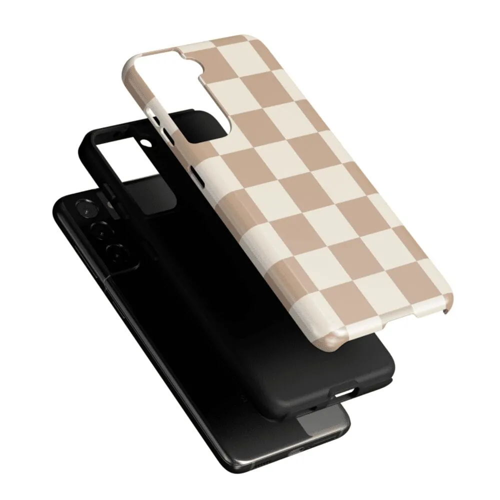 Fit Check | Neutral Checkerboard Samsung Case