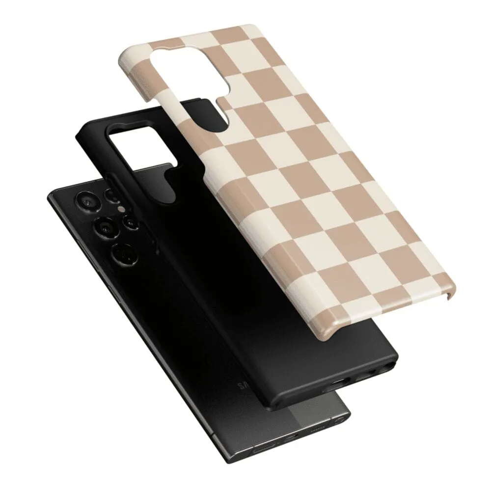 Fit Check | Neutral Checkerboard Samsung Case