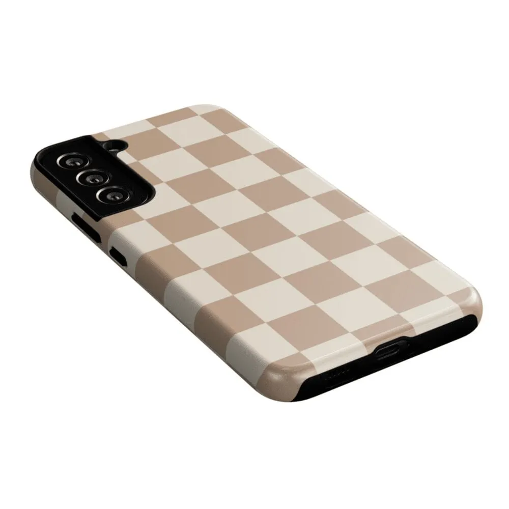 Fit Check | Neutral Checkerboard Samsung Case