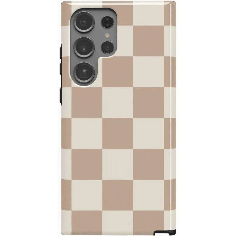 Fit Check | Neutral Checkerboard Samsung Case