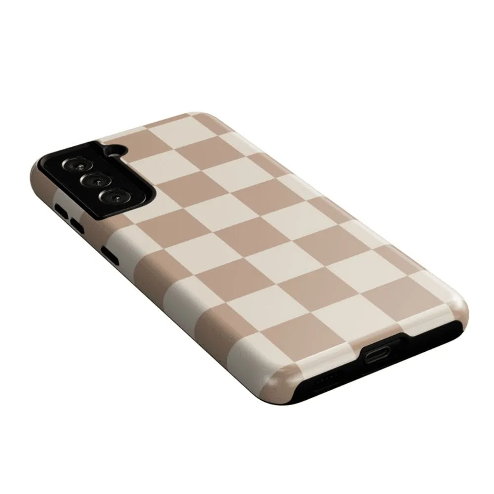 Fit Check | Neutral Checkerboard Samsung Case