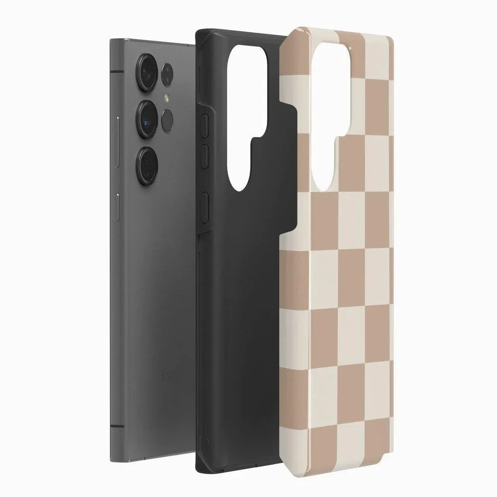 Fit Check | Neutral Checkerboard Samsung Case