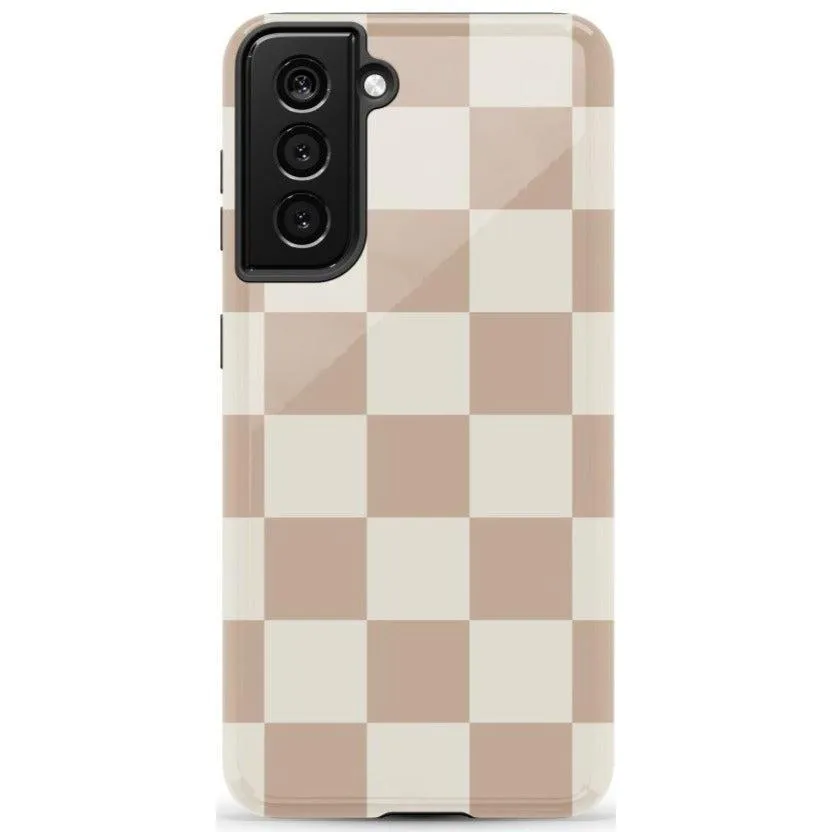 Fit Check | Neutral Checkerboard Samsung Case