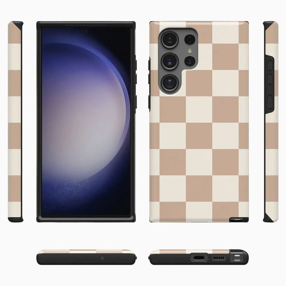 Fit Check | Neutral Checkerboard Samsung Case