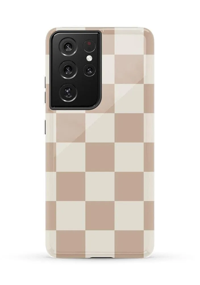 Fit Check | Neutral Checkerboard Samsung Case