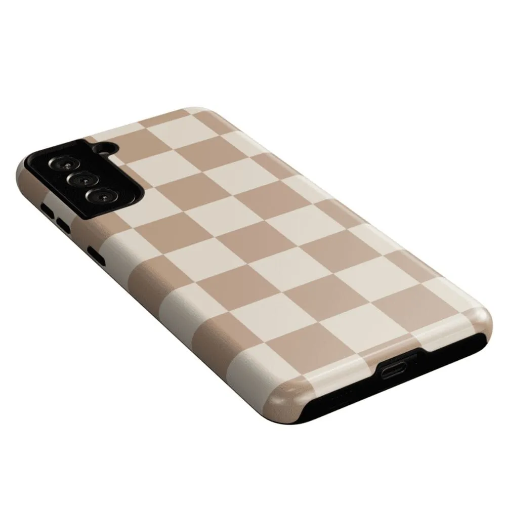 Fit Check | Neutral Checkerboard Samsung Case