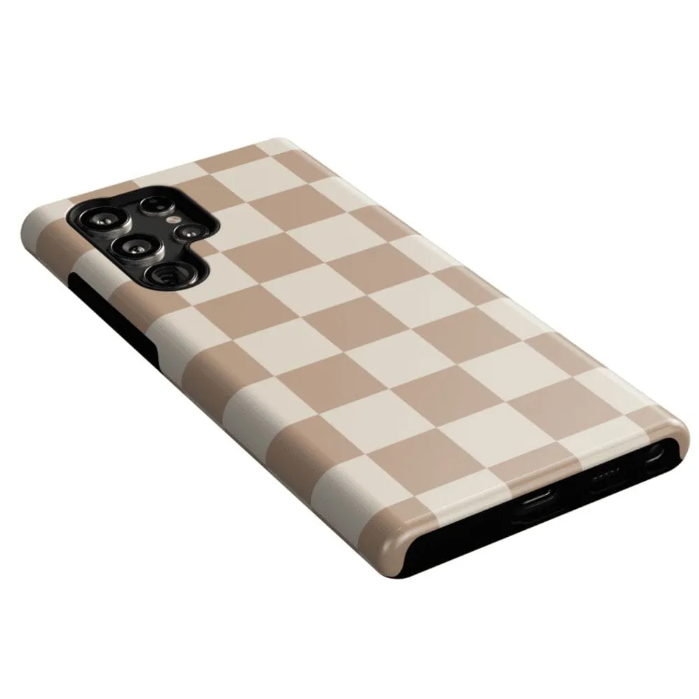 Fit Check | Neutral Checkerboard Samsung Case