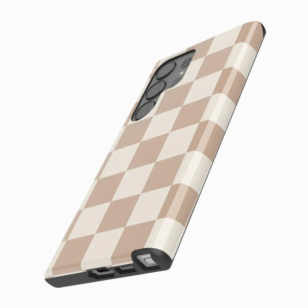 Fit Check | Neutral Checkerboard Samsung Case