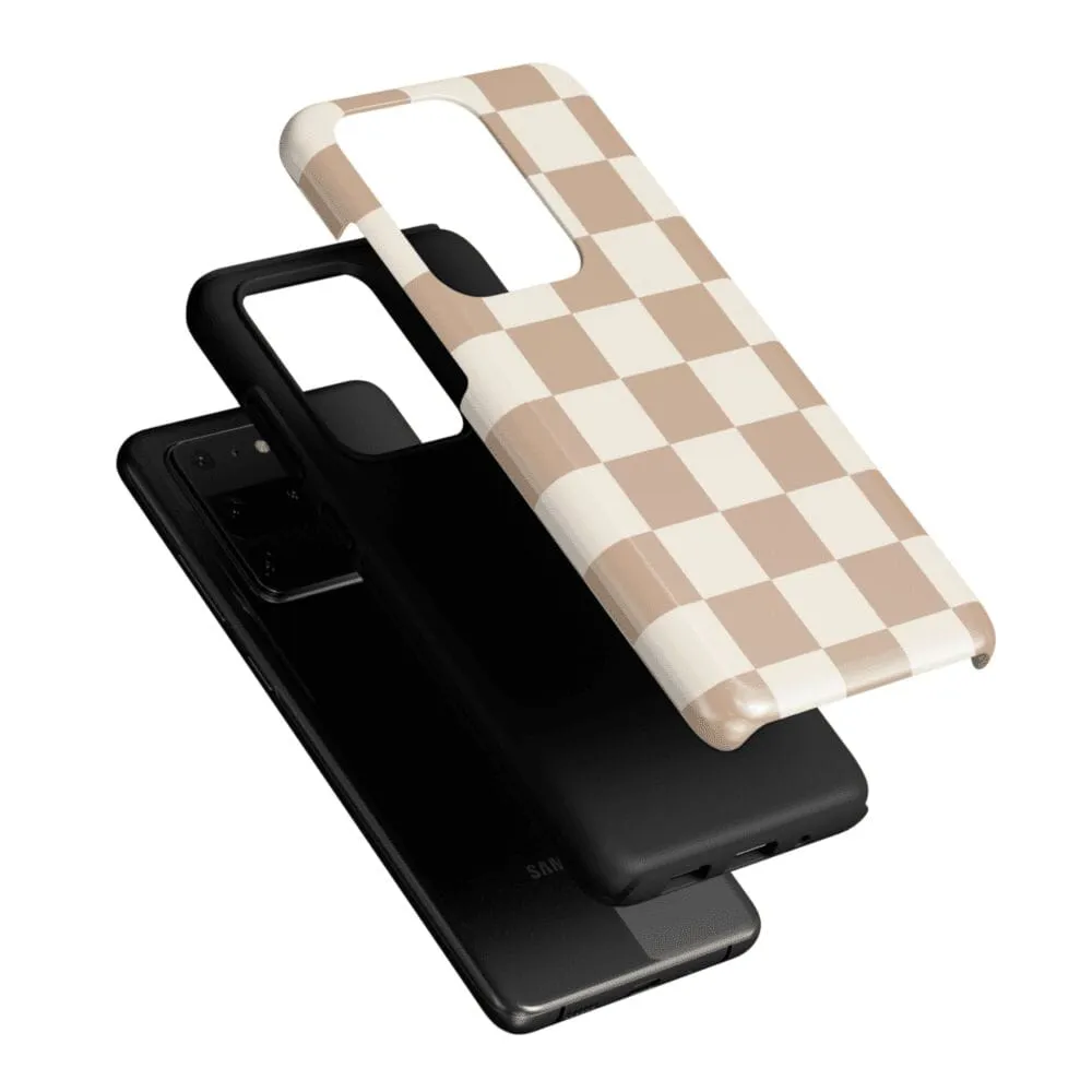 Fit Check | Neutral Checkerboard Samsung Case