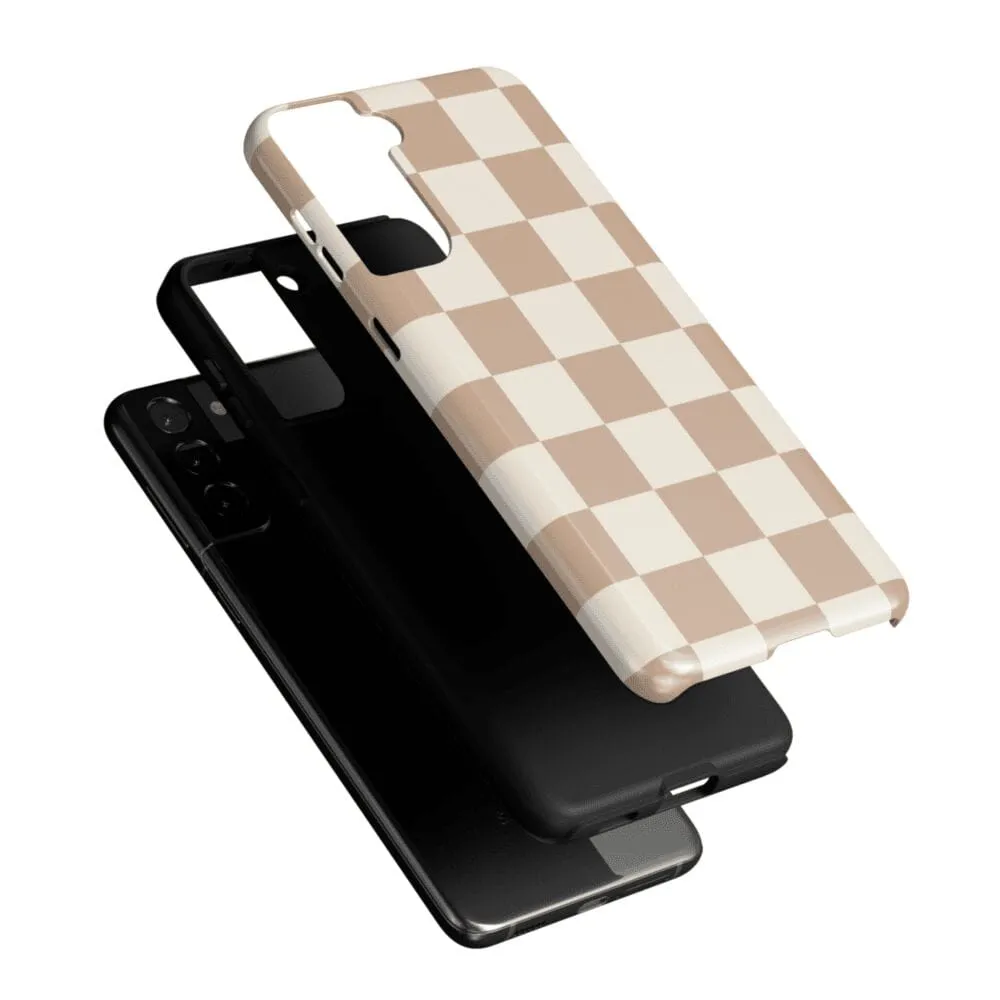 Fit Check | Neutral Checkerboard Samsung Case