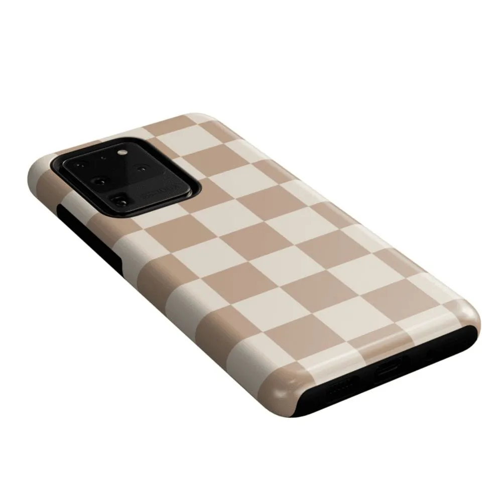 Fit Check | Neutral Checkerboard Samsung Case