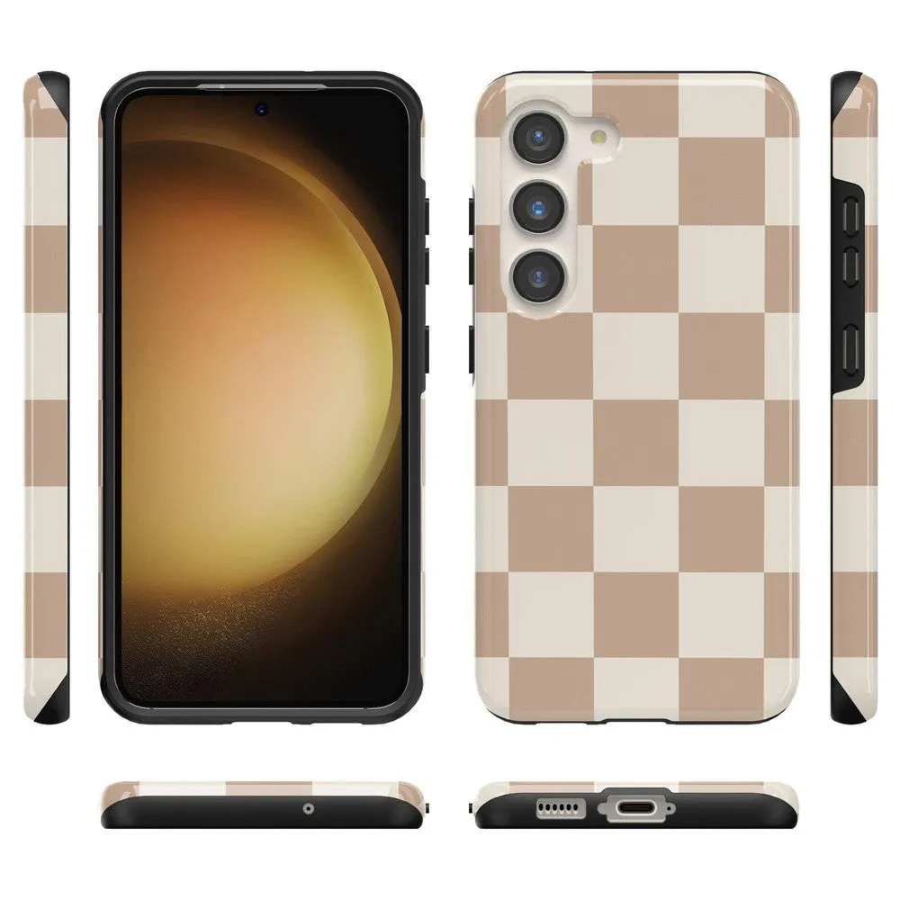 Fit Check | Neutral Checkerboard Samsung Case