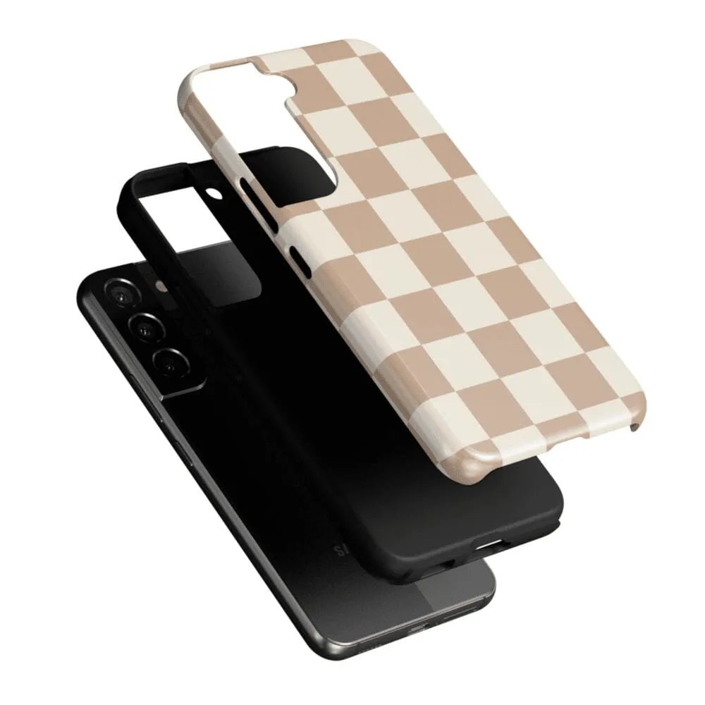 Fit Check | Neutral Checkerboard Samsung Case