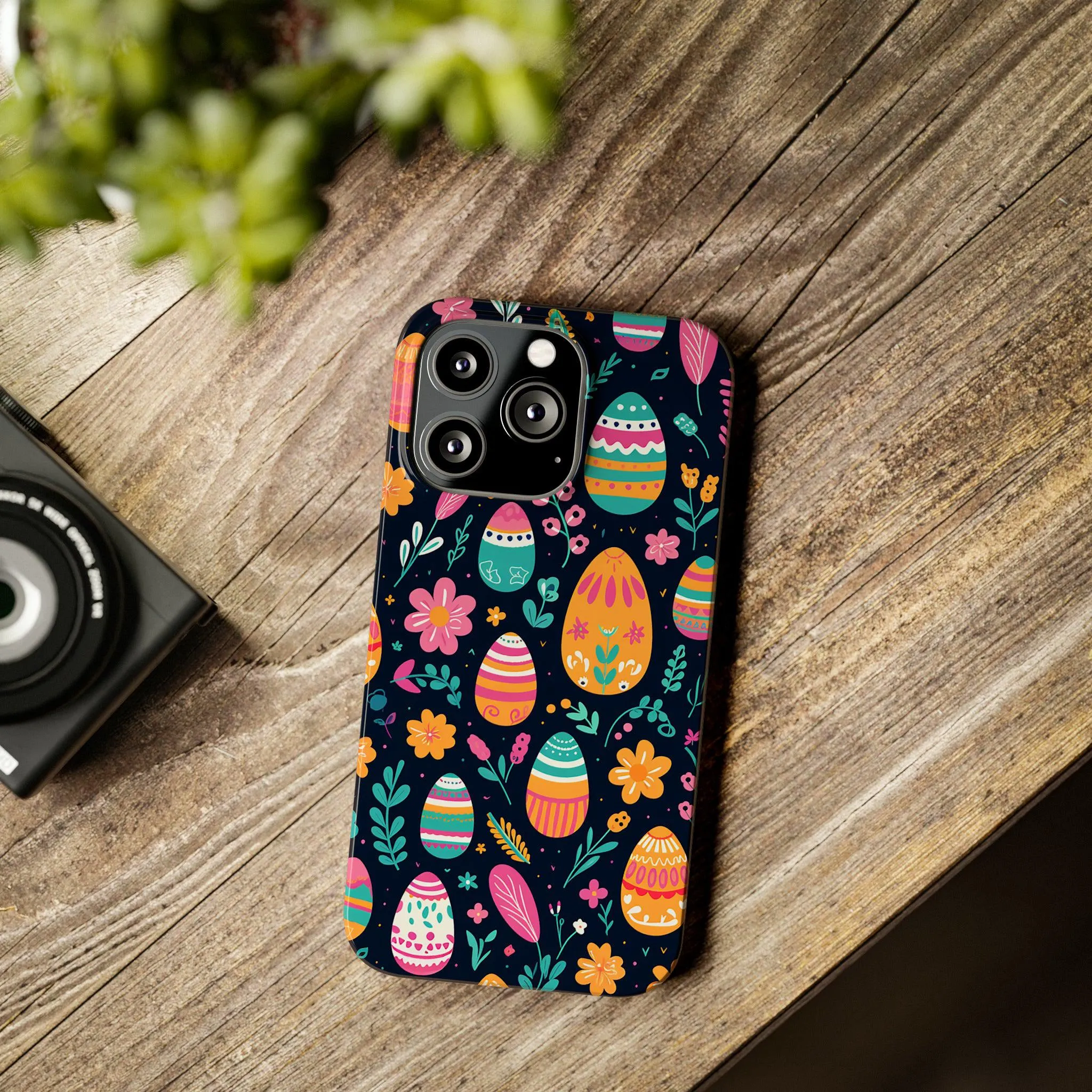 Floral Easter Egg Print Effect Phone Case Slim iPhone Cases