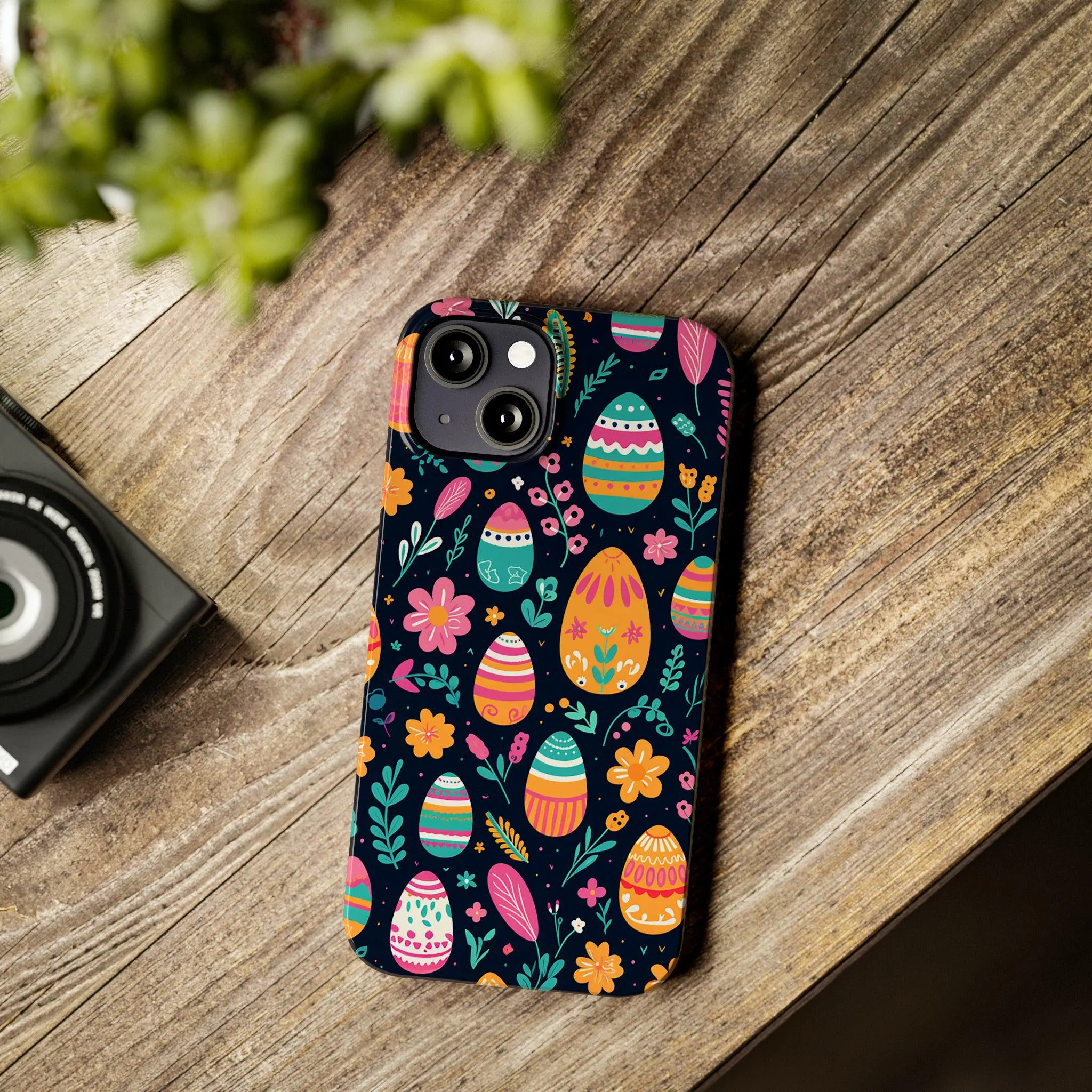 Floral Easter Egg Print Effect Phone Case Slim iPhone Cases