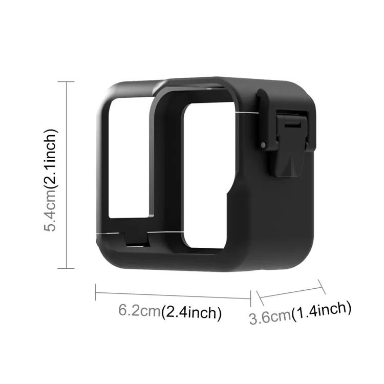 For GoPro Hero11 Black Mini PULUZ PC Plastic Border Frame with Buckle Basic Mount & Screw(Black)